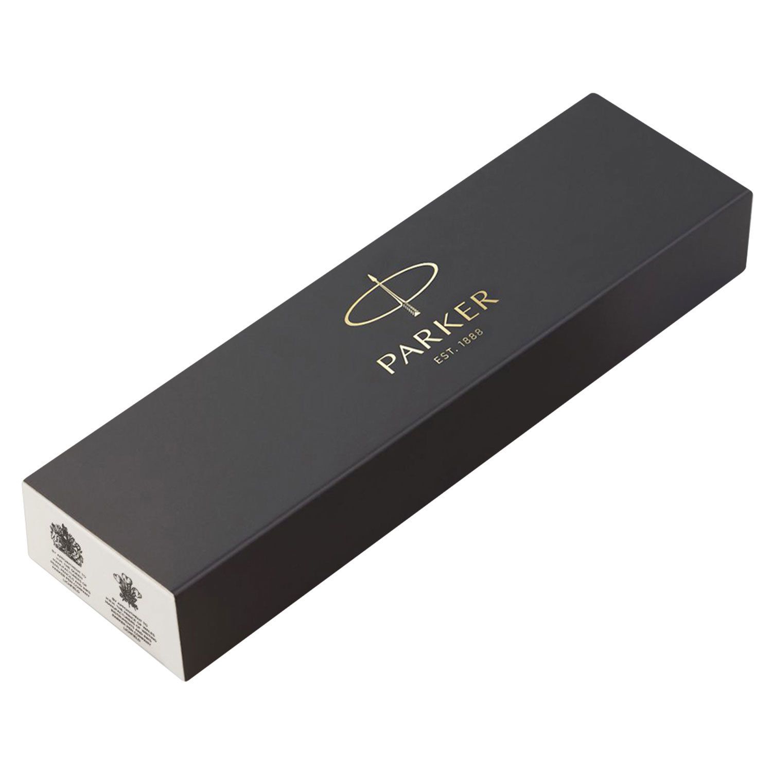 Ручка перьевая PARKER "Jotter Bond Street Black CT", копус черный, детали из нержавеющей стали, синяя, 2030947