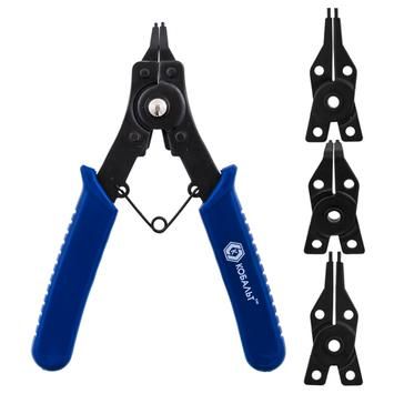 Съемник стопорных колец в наборе с 4 насадками КОБАЛЬТ