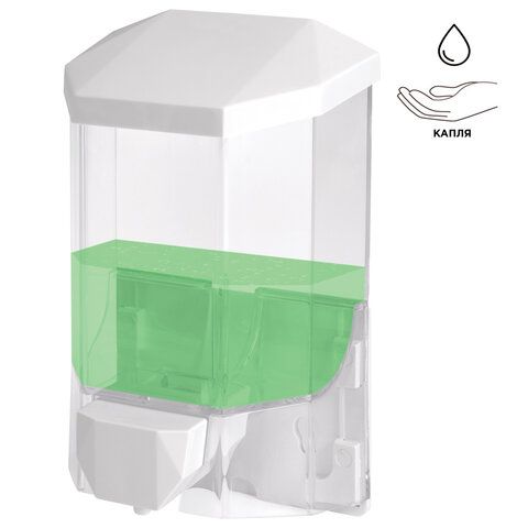Дозатор для жидкого мыла LAIMA PROFESSIONAL ORIGINAL, НАЛИВНОЙ, 1 л., прозрачный, пластик, 605773