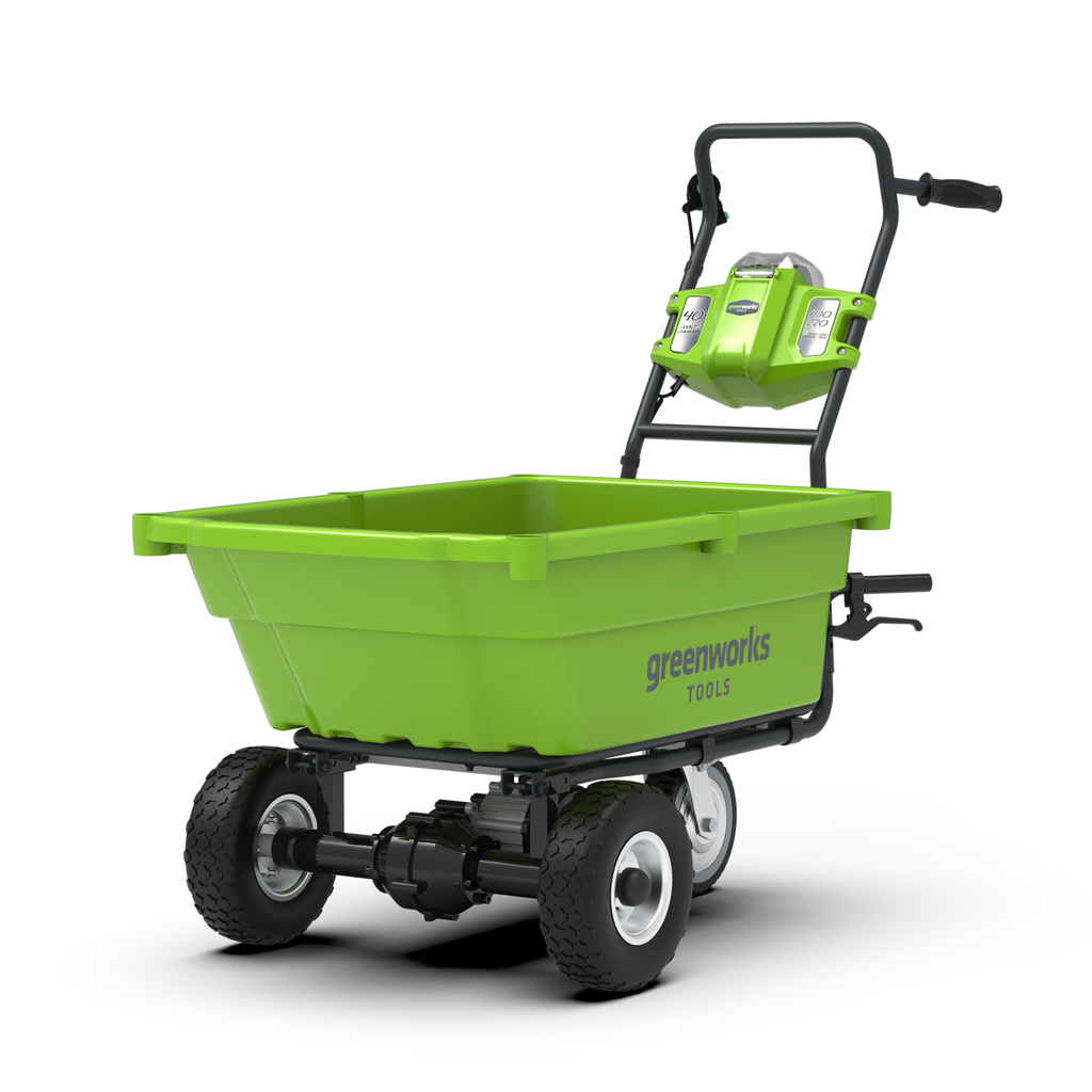 Садовая тележка самоходная Greenworks G40GC, 40V, 106 л