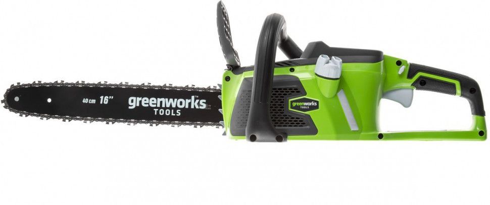 Пила цепная аккумуляторная GreenWorks  GD40CS18, 40V, 40 см, бесщеточная,  до 1,8 КВТ, без АКБ и ЗУ