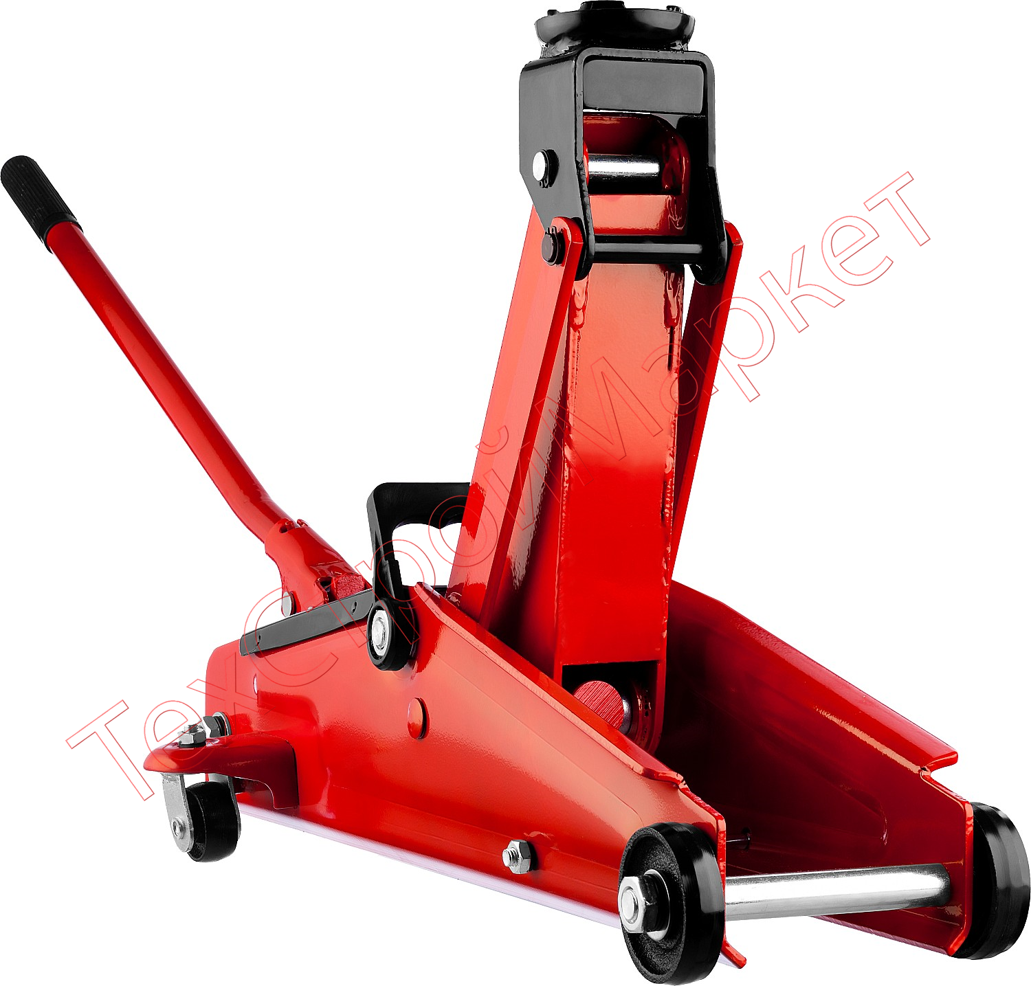 Домкрат гидравлический подкатной "RED FORCE", 3т, 135-400мм, STAYER 43154-3