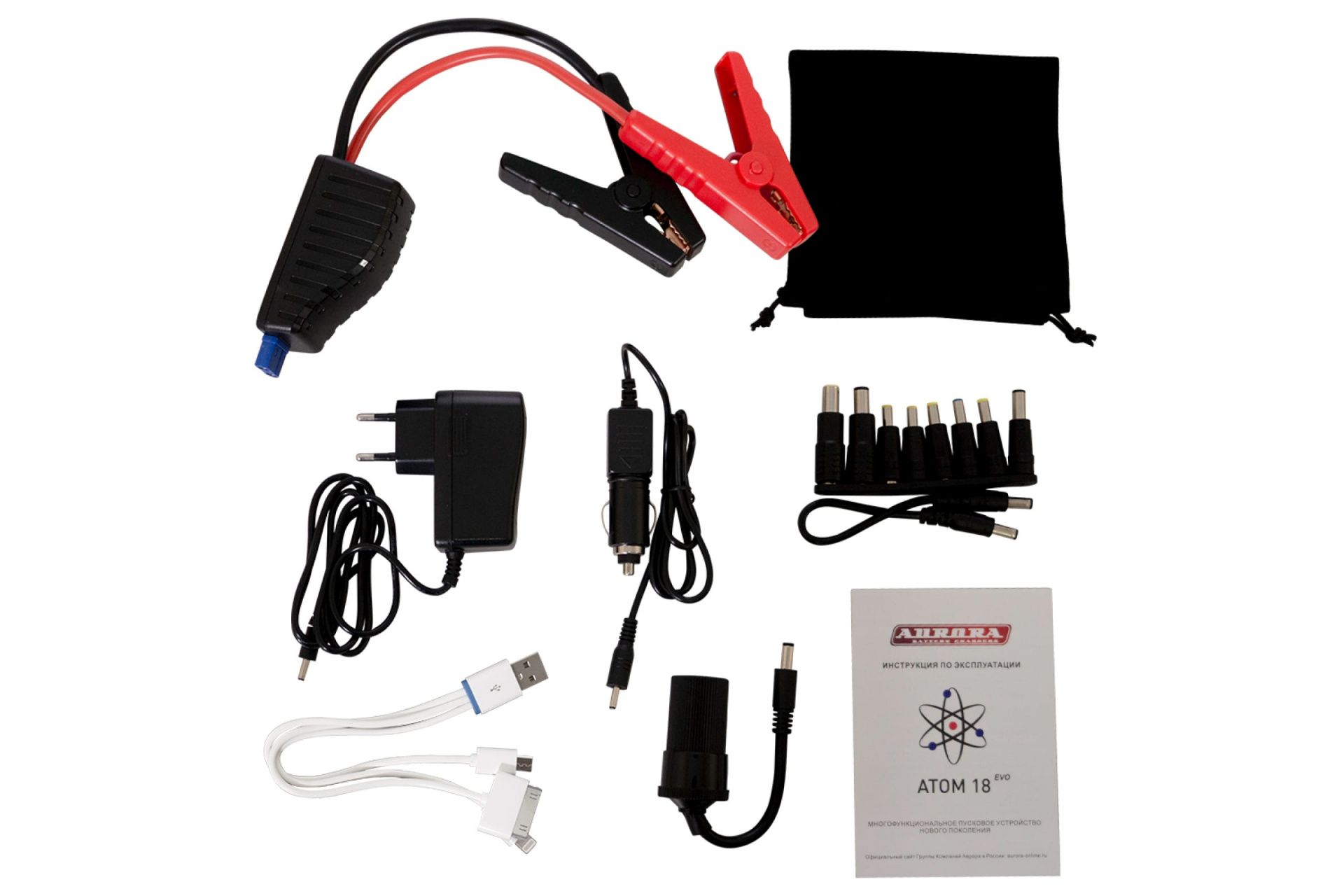 Пусковое устройство  ATOM 18 EVOLUTION 20361 эксклюзивная серия Русская зима jump starter  Aurora