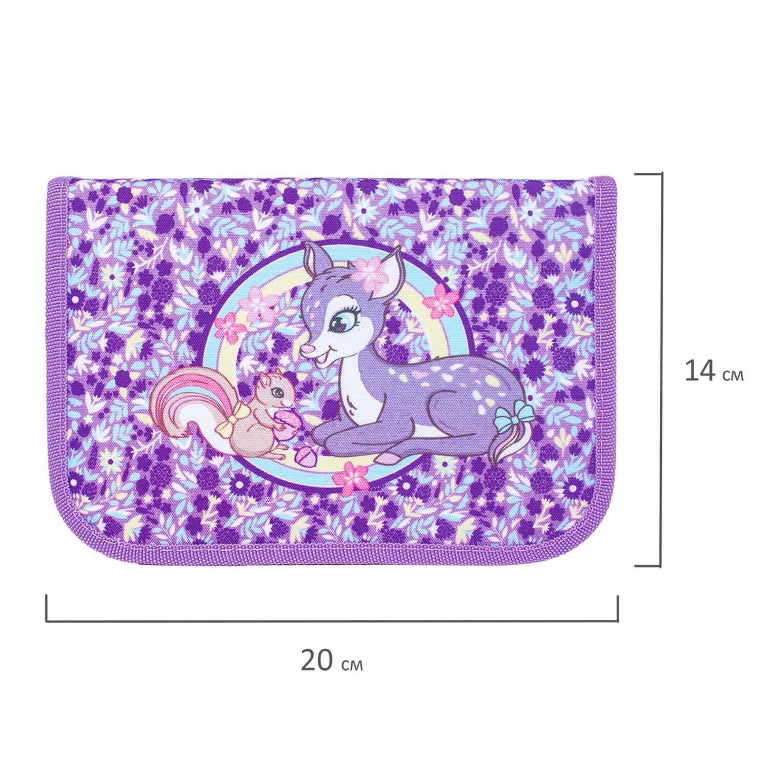 Пенал TIGER FAMILY 1 отделение, 1 откидная планка, ткань, "Wonderful World", 20х14х4 см, 228911, TGJL-020C1E