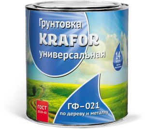 Грунт ГФ-021 Красно-коричневый 20кг KRAFOR