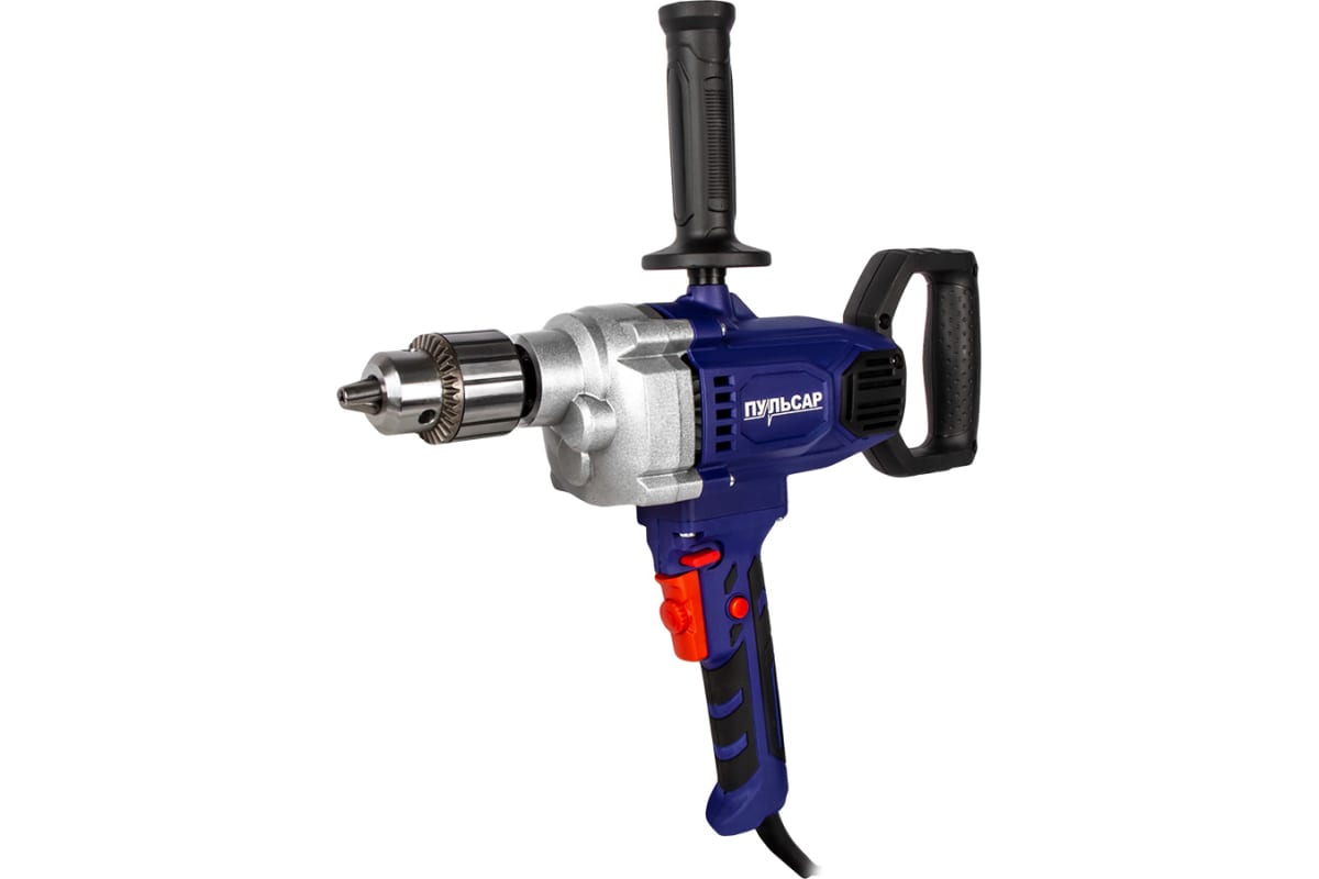 Дрель сетевая безударная ДЭ 1600 (1600Вт, 0-450 об/мин, 16 патрон, коробка) ПУЛЬСАР