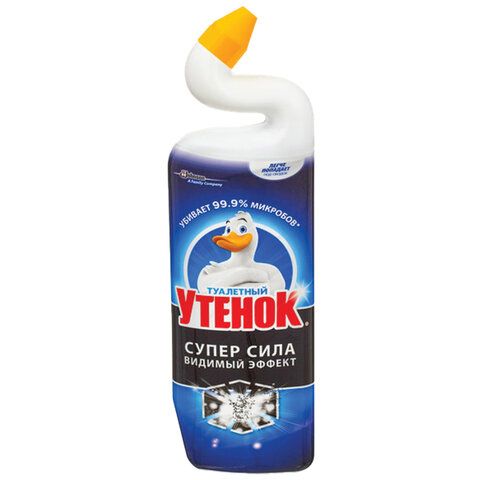 Средство для сантехники/уборки туалета 900 мл ТУАЛЕТНЫЙ УТЕНОК Супер Сила "Видимый Эффект",608011