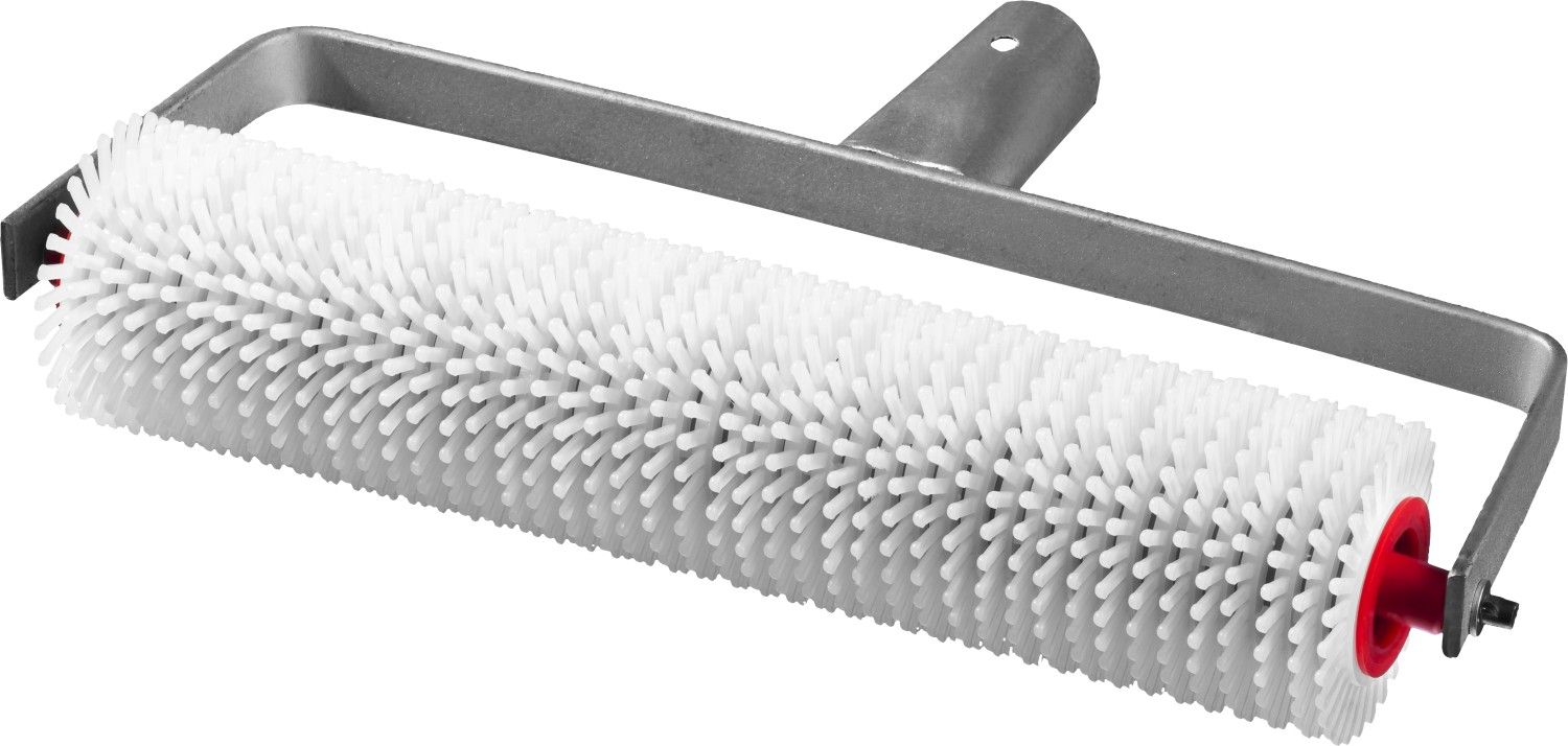 Валик игольчатый ЗУБР "МАСТЕР" для наливных полов на металлической рамке, под удлинитель, пластмассовые иглы 13мм, 72х300мм