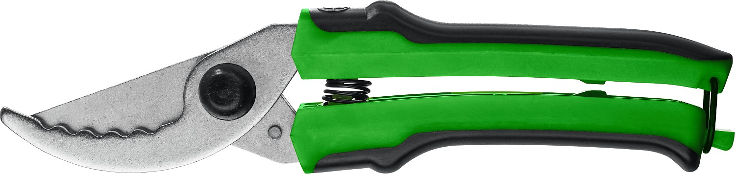 Секатор с двухкомпонентными рукоятками, плоскостной, 220 мм, РОСТОК PC-55 