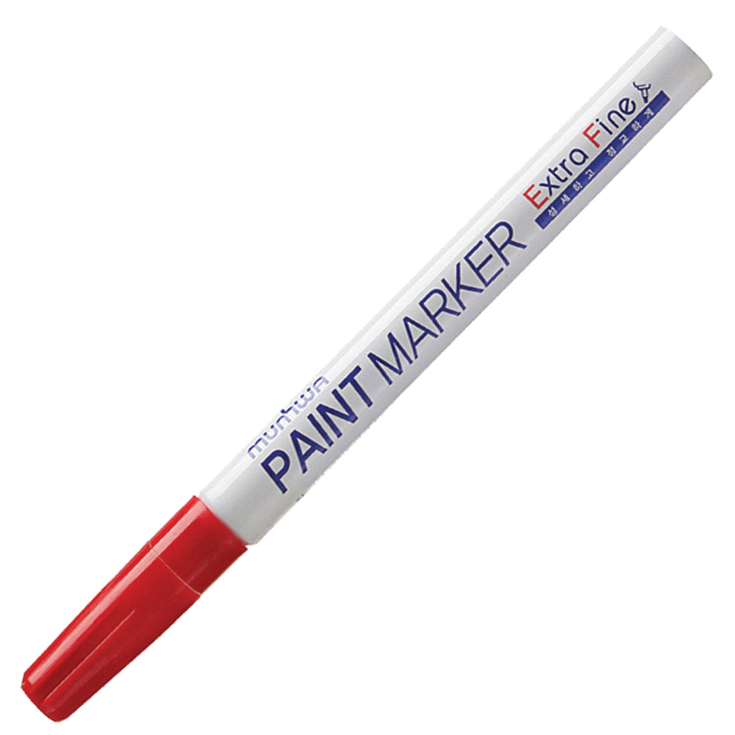 Маркер-краска лаковый MUNHWA "Extra Fine Paint Marker", КРАСНЫЙ, 1 мм, нитро-основа, EFPM-03