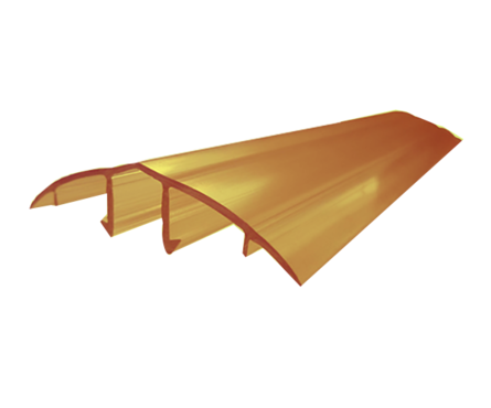 Профиль разъемный HCP 10 мм Крышка POLYPLAST БРОНЗА, 6м