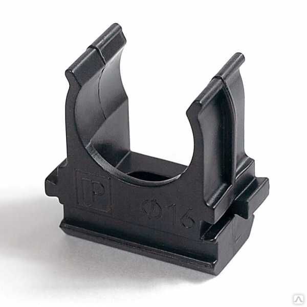 Крепеж-клипса универсальная 16мм черная полистирол (100шт/2000шт упаковка/коробка) Промрукав