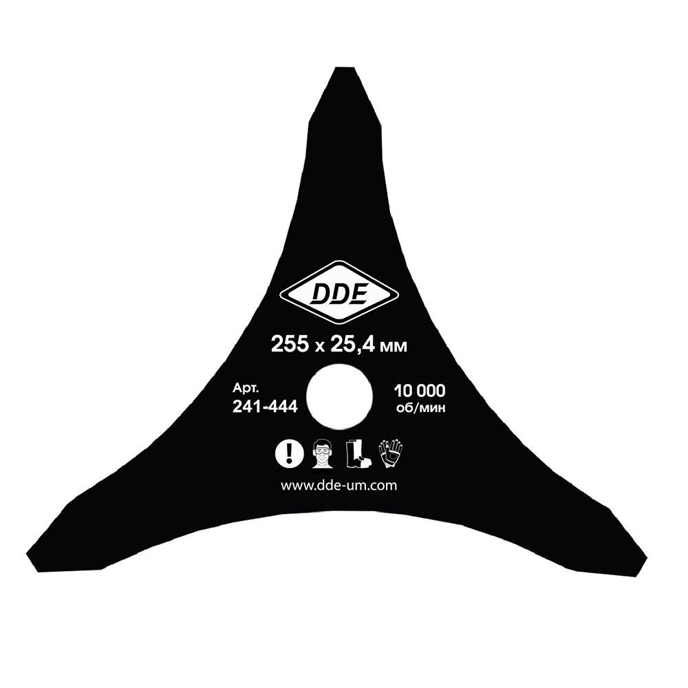 Диск для триммера DDE DAGGER CUT 3-хлопастной, 255 х 25,4/20 мм