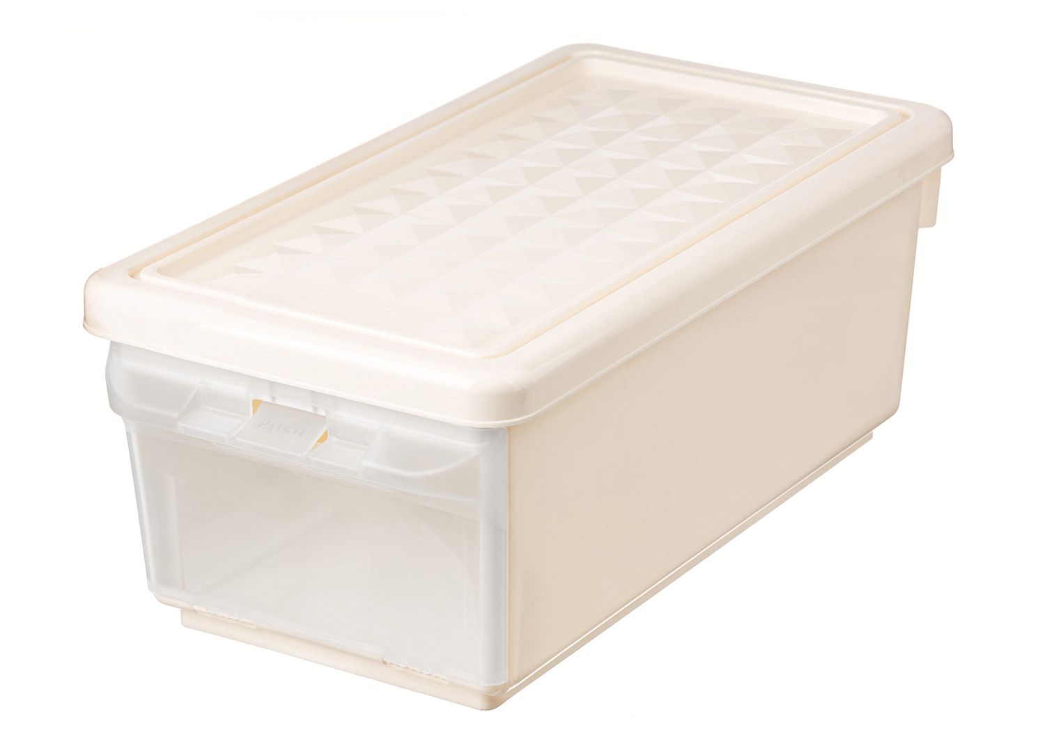 Ящик универсальный Tule 12л, 375х215х156мм с откидной стенкой (светло-серый)