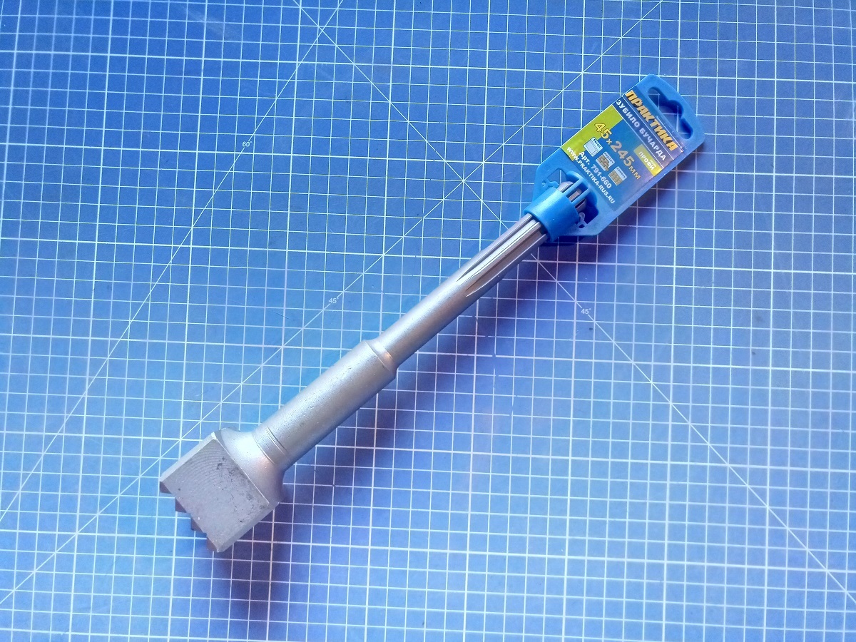 Зубило Бучарда ПРАКТИКА SDS-max 45*45*240 мм, 16 зубов 