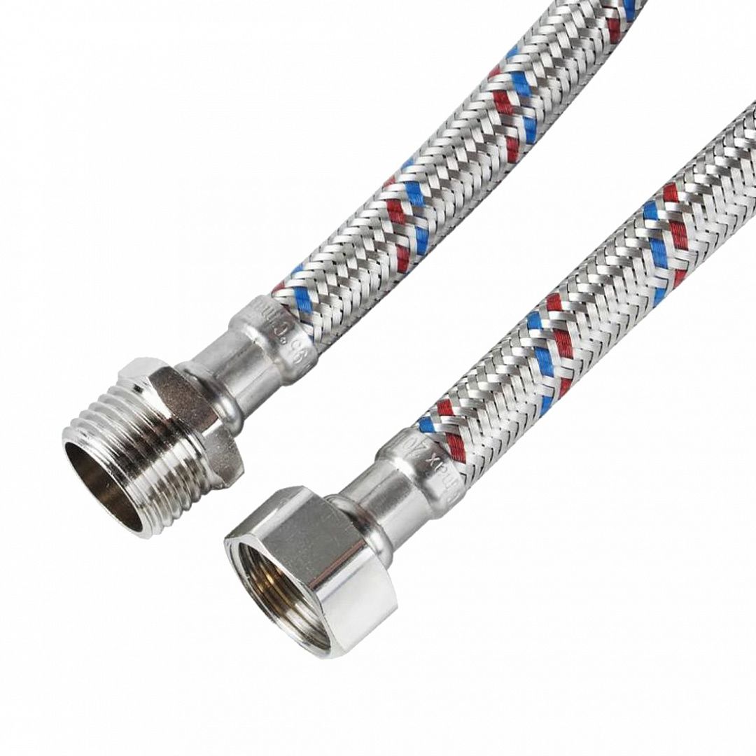 Гибкая подводка для воды VALFEX нерж.сталь 1/2" В-Н150 см (50)