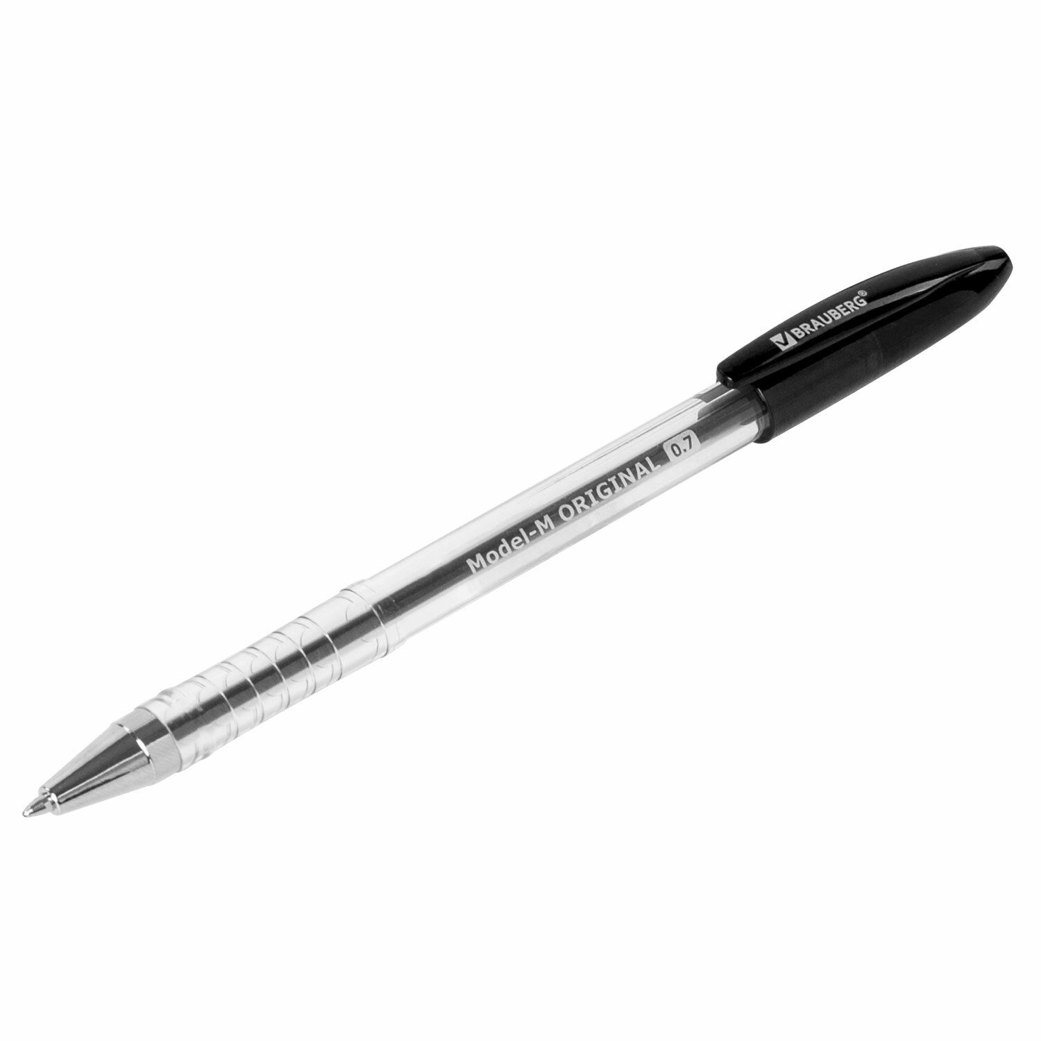 Ручка шариковая масляная BRAUBERG "Model-M" ORIGINAL, ЧЕРНАЯ, узел 0,7 мм, линия письма 0,35 мм, 143251