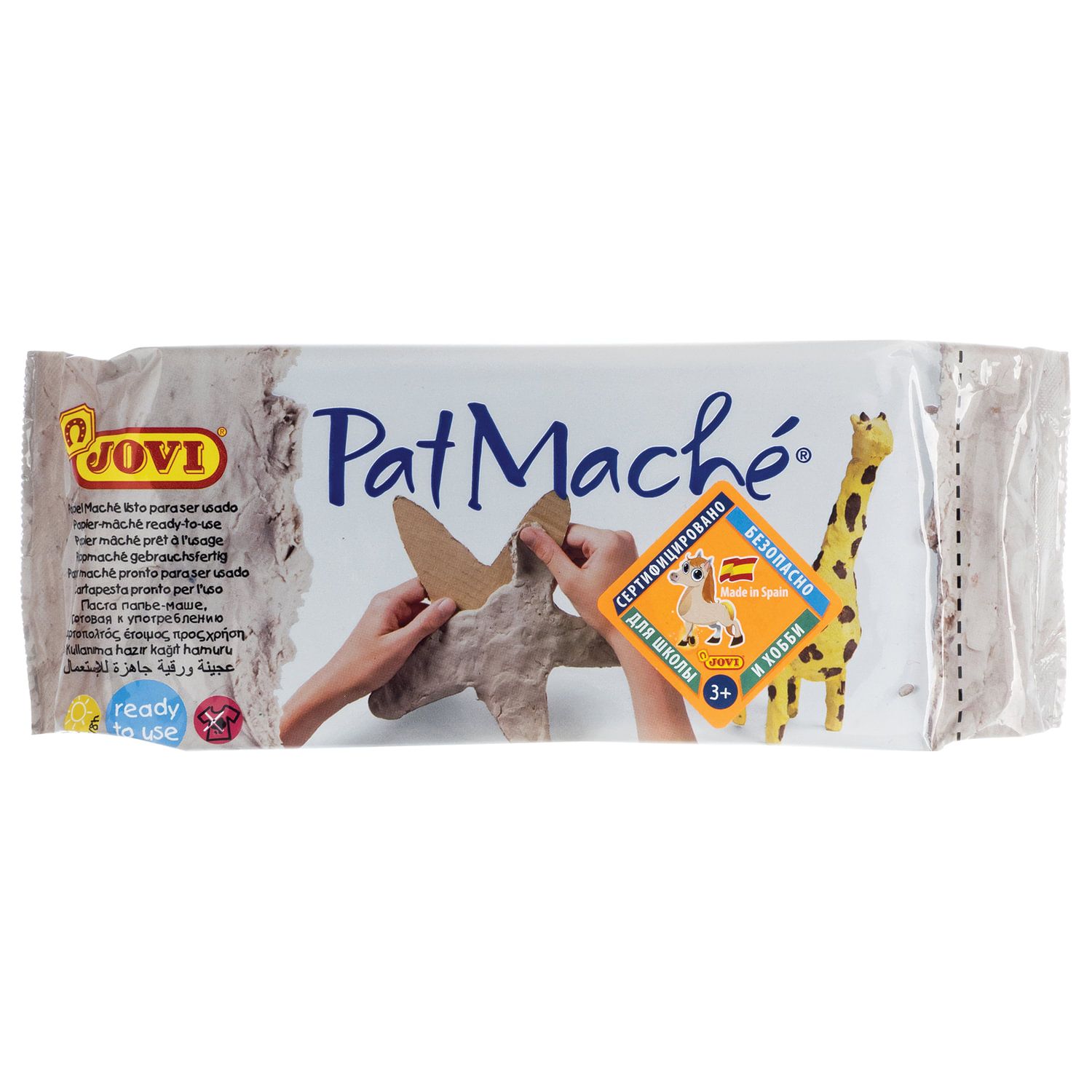 Паста папье-маше JOVI, 680 г, серый, "Patmache", 380
