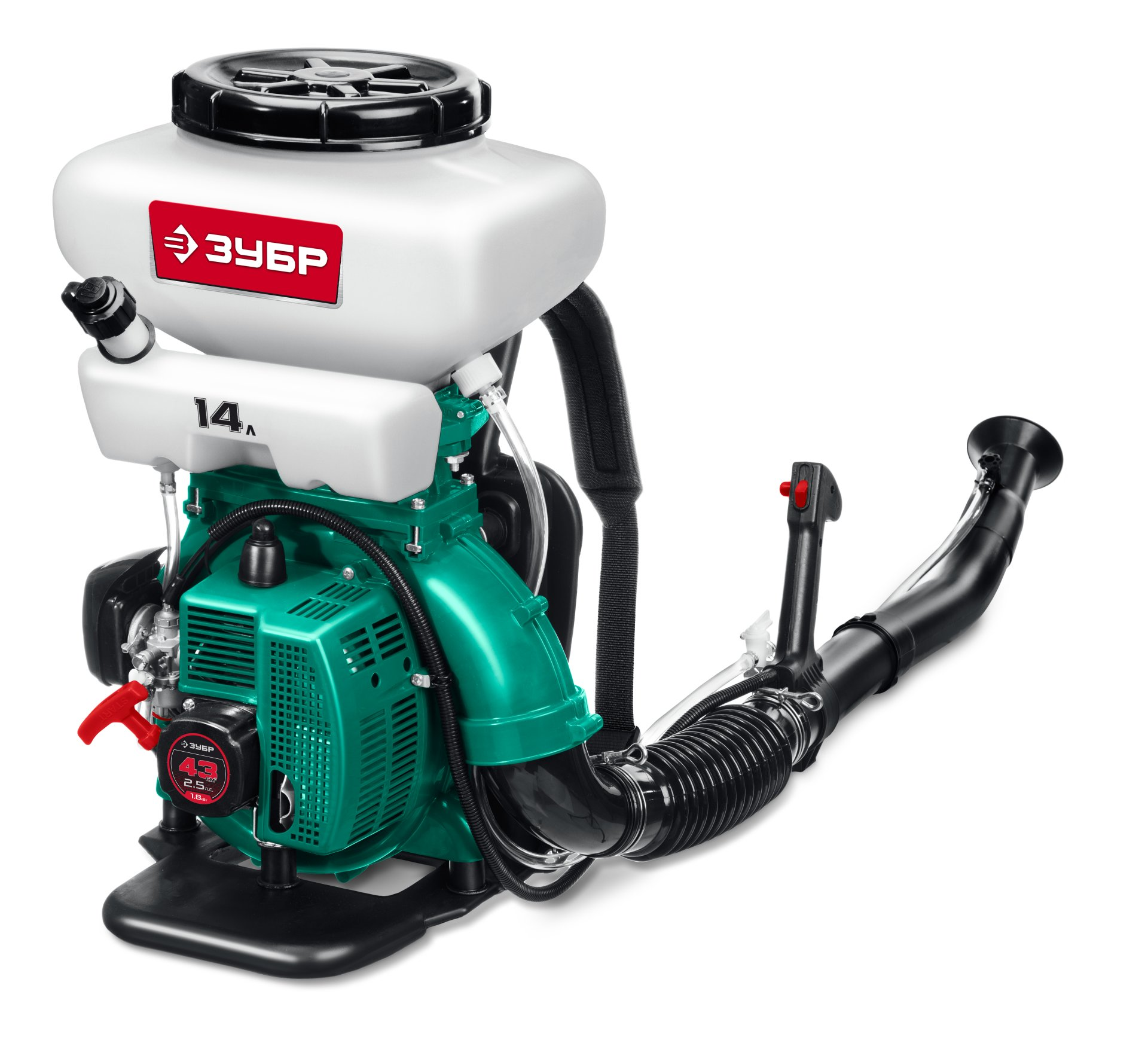 Опрыскиватель бензиновый  ЗУБР 14 л, 2.5 л.с ОПБ-14-43