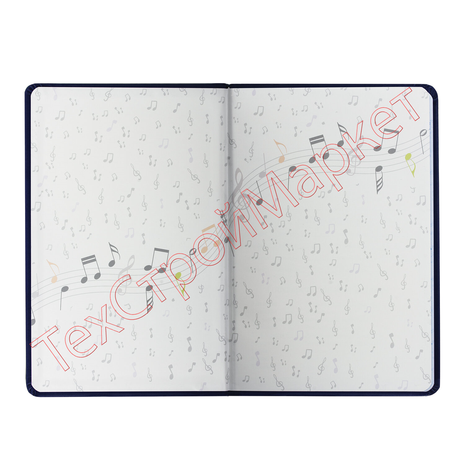 Дневник для музыкальной школы 48 л., обложка кожзам твердая, тиснение фольга, BRAUBERG, черный, 105502