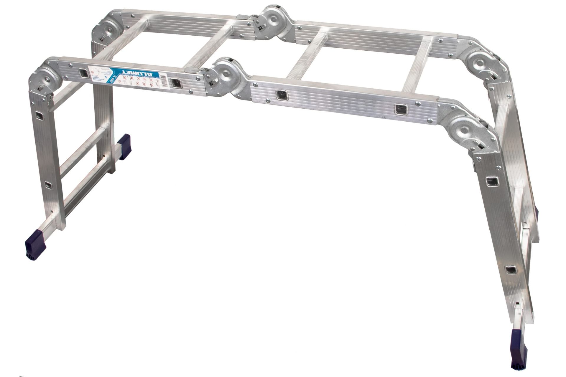 Лестница трансформер алюминиевая (шарнирная) 4х2 TL4022 (Алюмет)