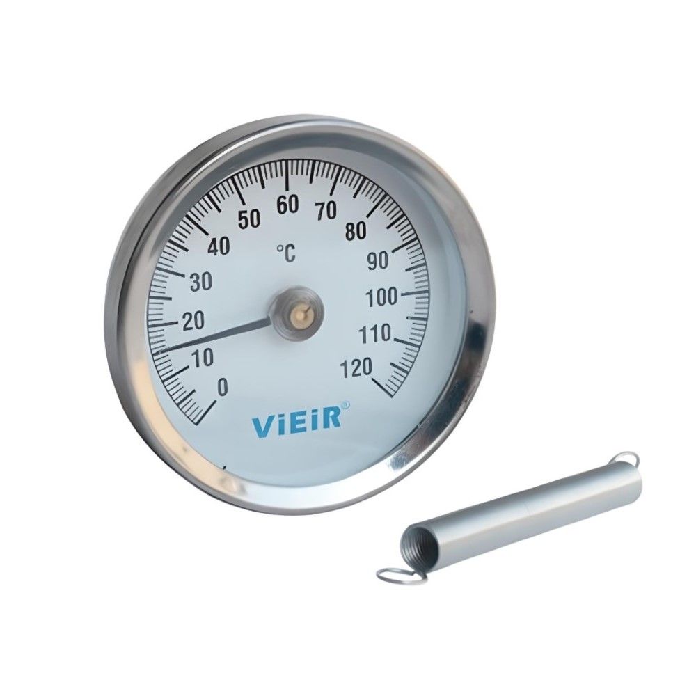 Термометр накладной с пружиной 1/2" 120*C  YL17 