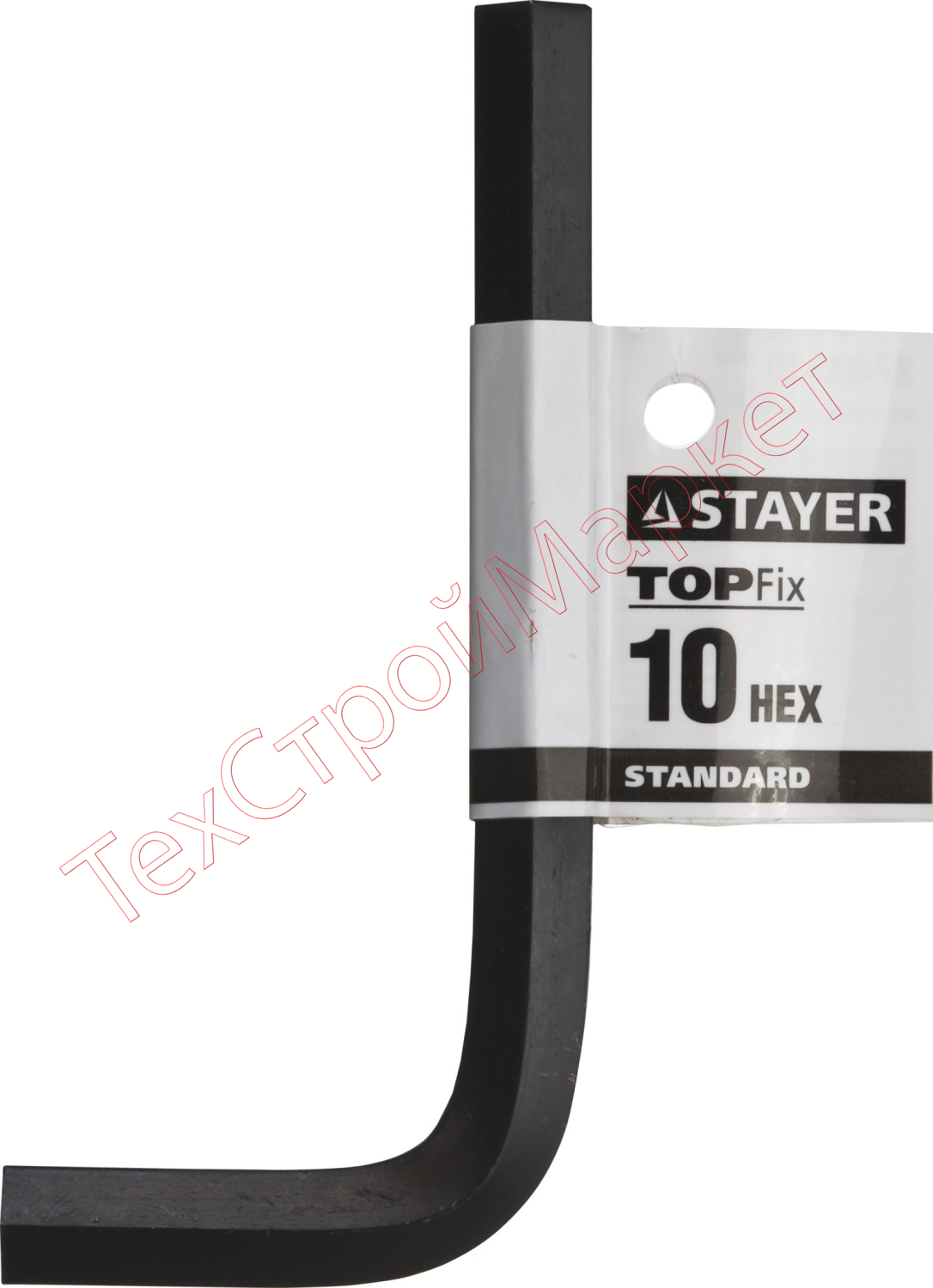 Ключ имбусовый STAYER "STANDARD", сталь, черный, 10мм