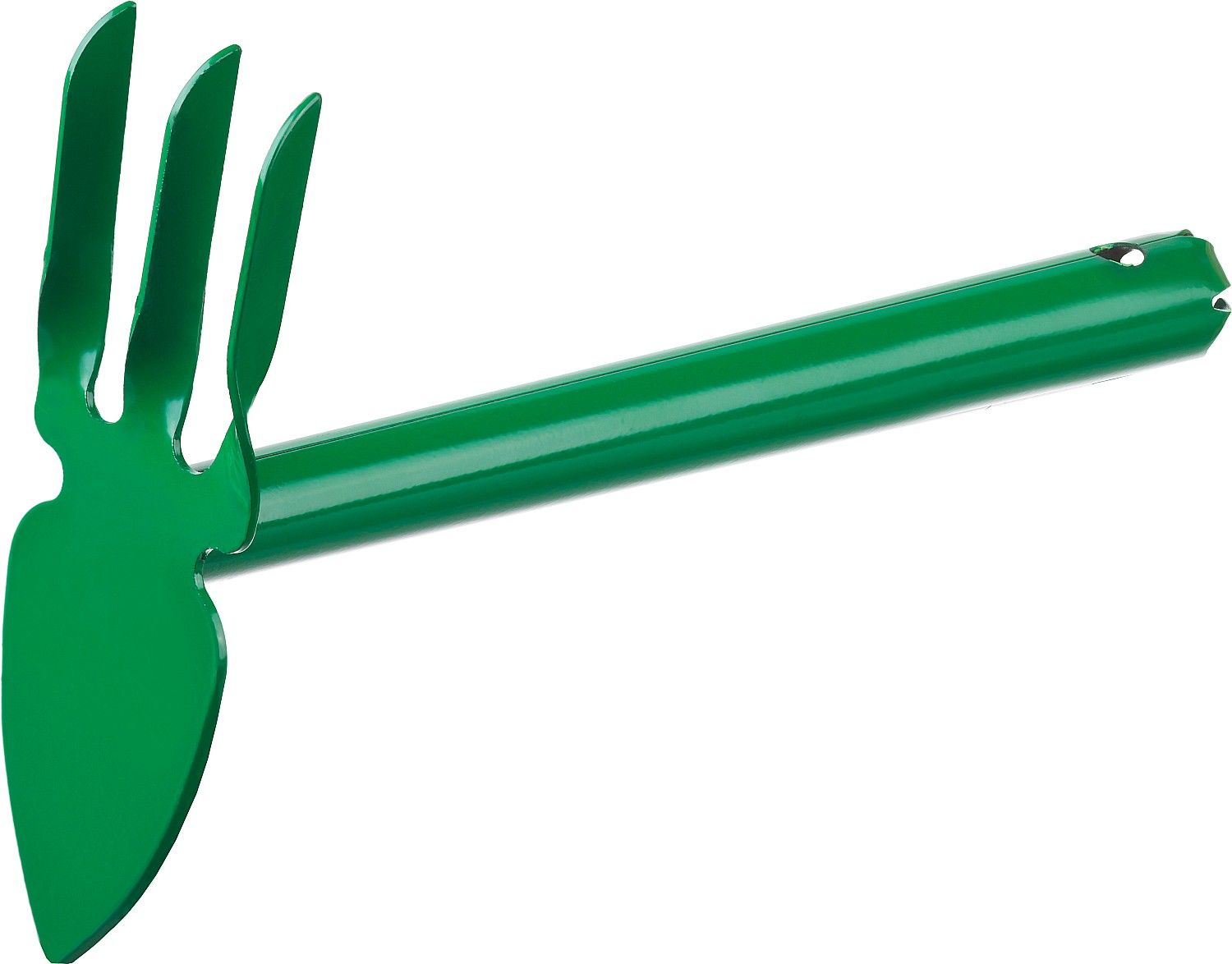 Мотыга-рыхлитель, с металлической ручкой, "лепесток+3 зуба" прямая, ширина рабочей части - 60мм РОСТОК 421423