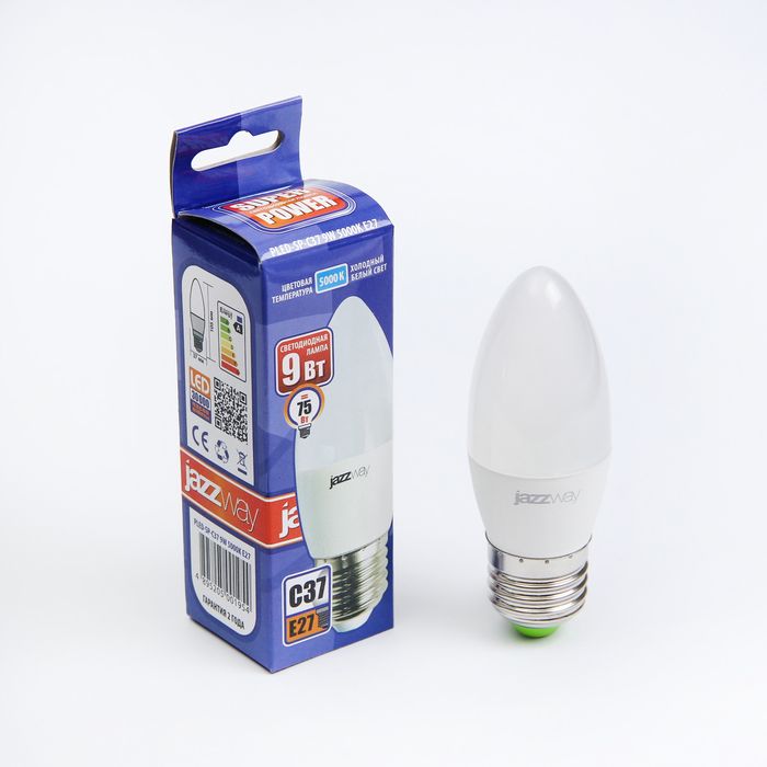 Лампа светодиодная Jazzway PLED-SP C37 9Вт E27 5000K 820Lm