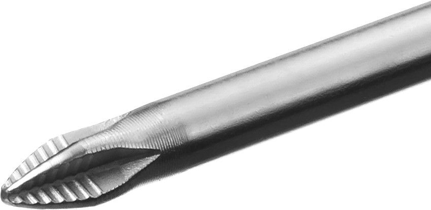 Отвертка KRAFTOOL, Cr-Mo-V сталь, двухкомпонентная противоскользящая рукоятка, PH, №0x60мм